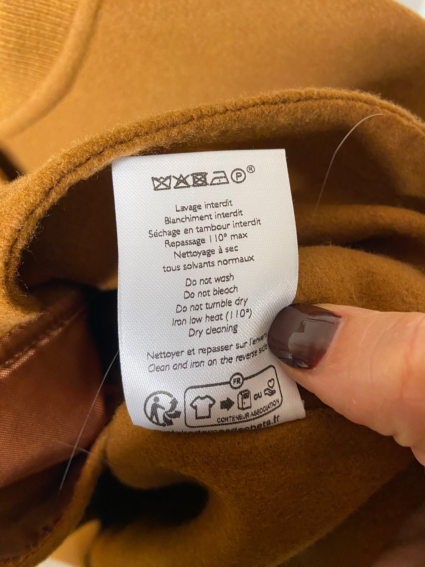 Sezane Suzy Coat in Caramel size 38 (M)