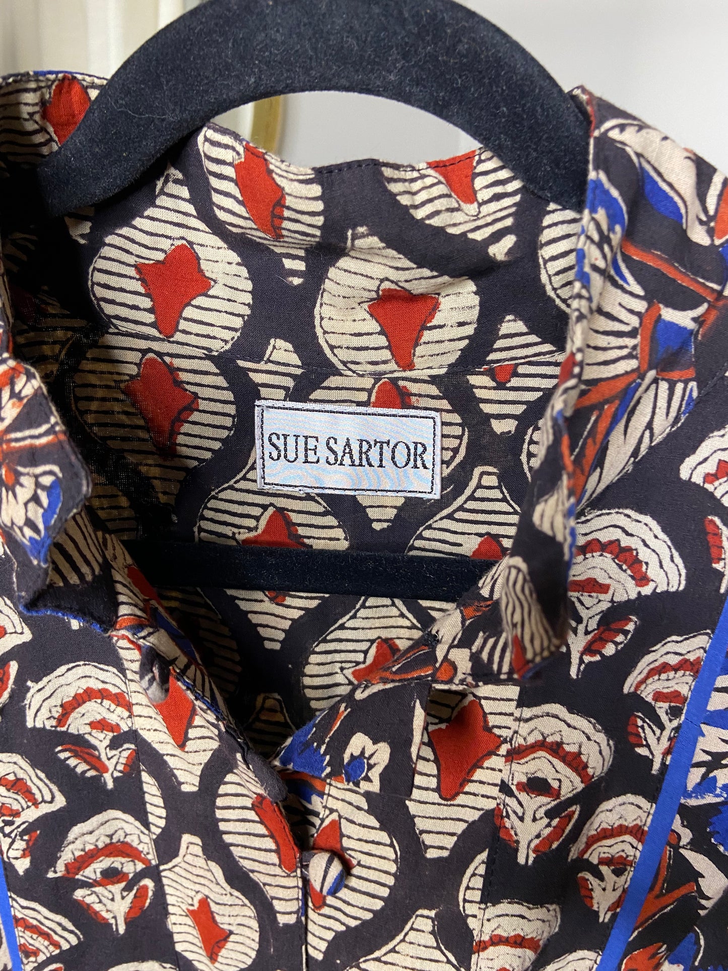 Sue Sartor Flounce Midi Dress size M
