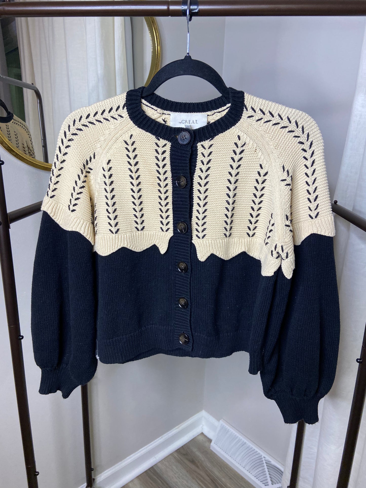 The Great The Scallop Sophomore Cardigan size XS