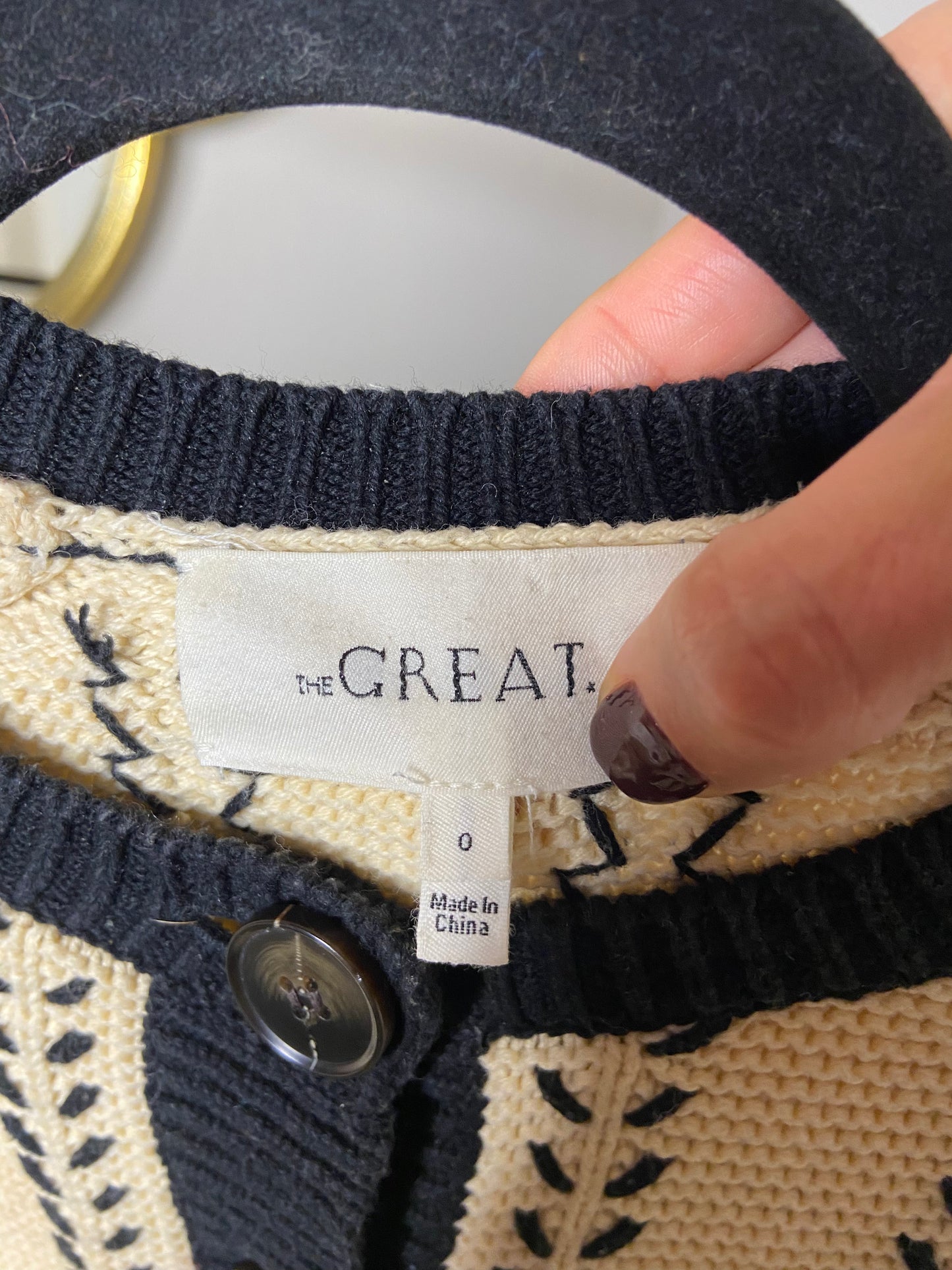 The Great The Scallop Sophomore Cardigan size XS