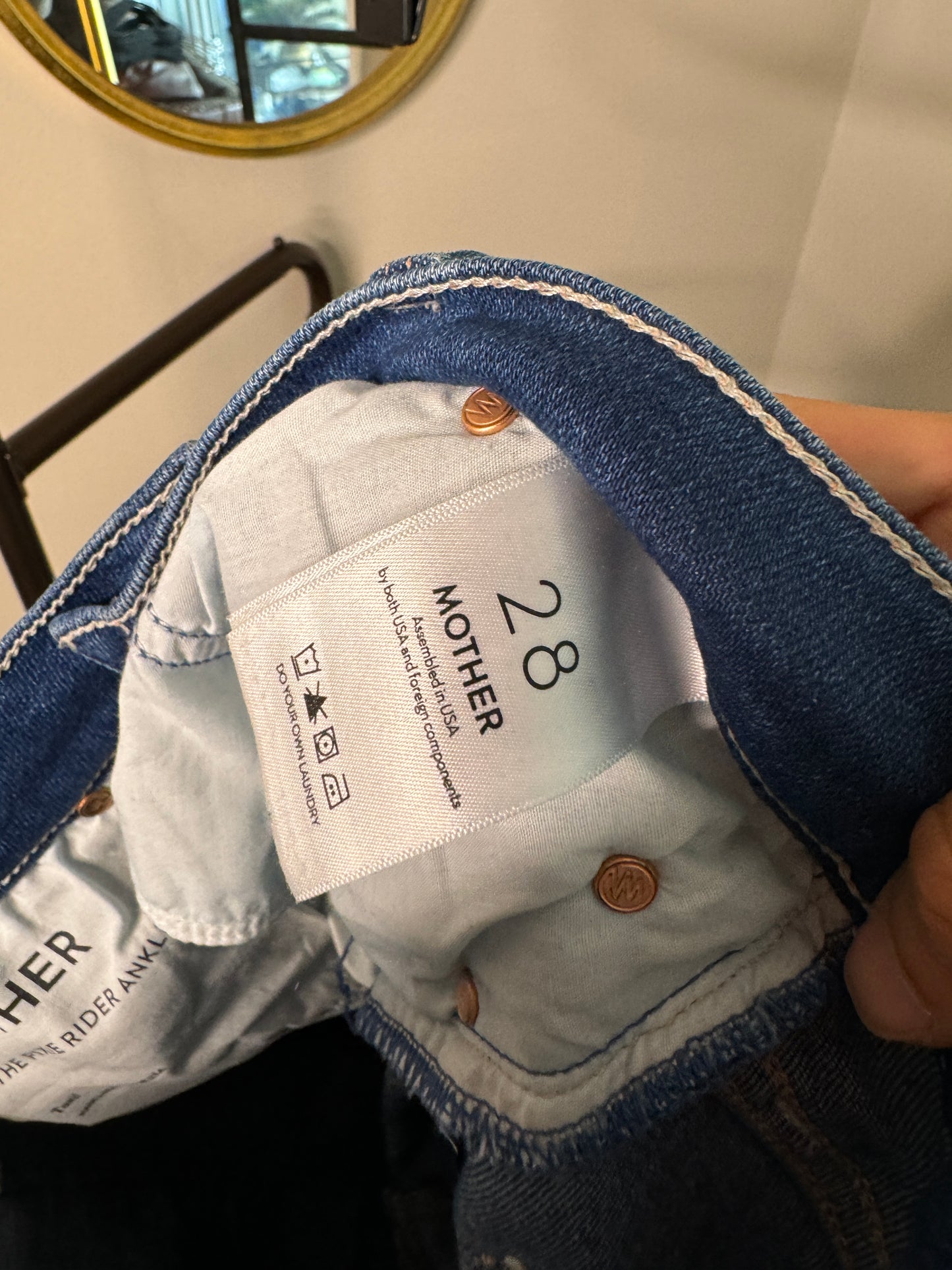 Mother The Pixie Rider Ankle Jeans size 28