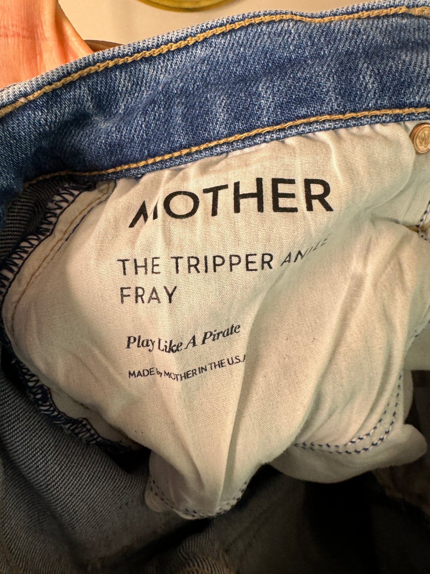 Mother The Tripper Ankle Fray Jeans size 25