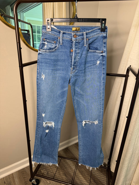 Mother The Tripper Ankle Fray Jeans size 25