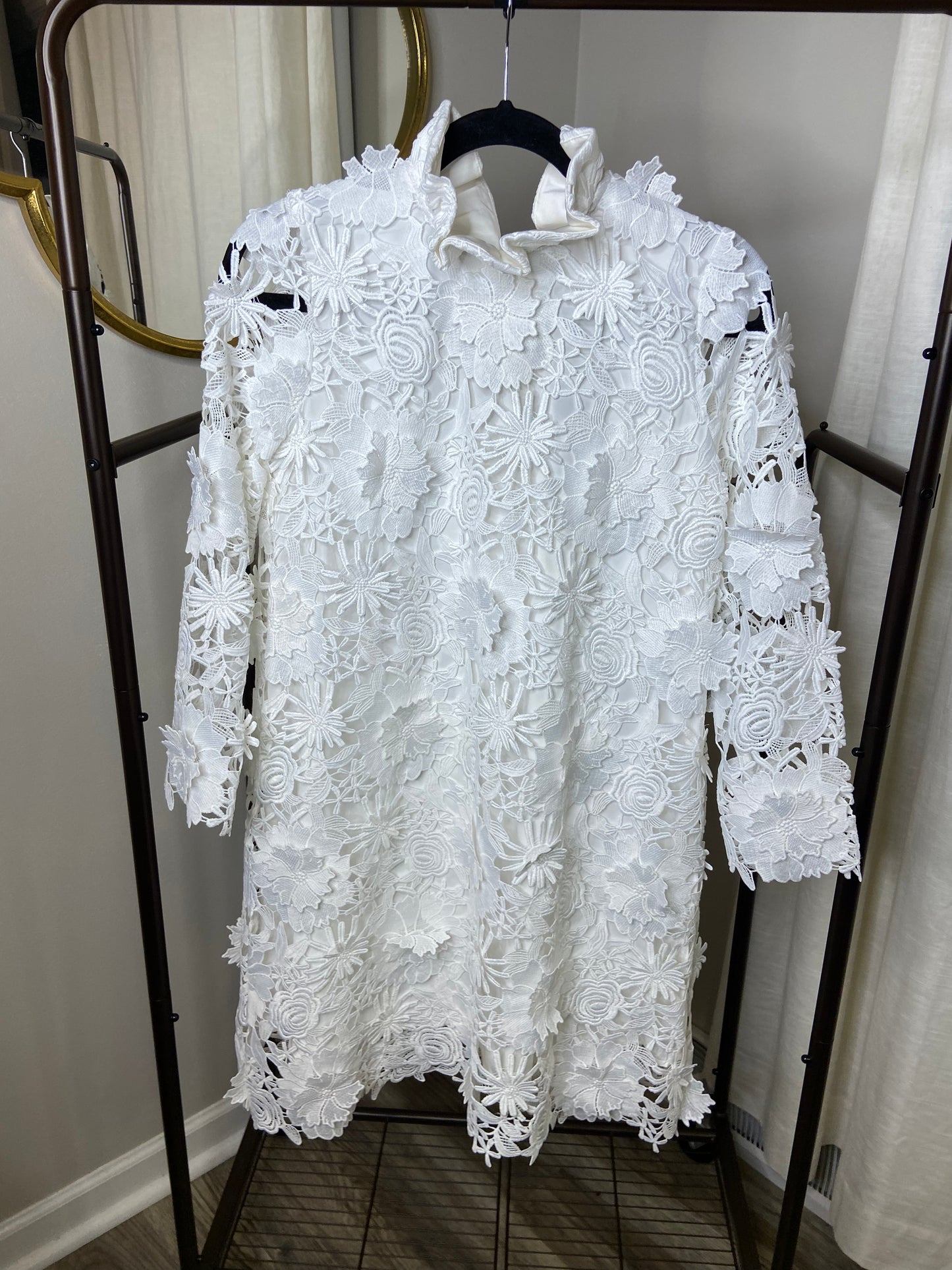 Tuckernuck Blanc Guipure Lace Daphne Dress size S