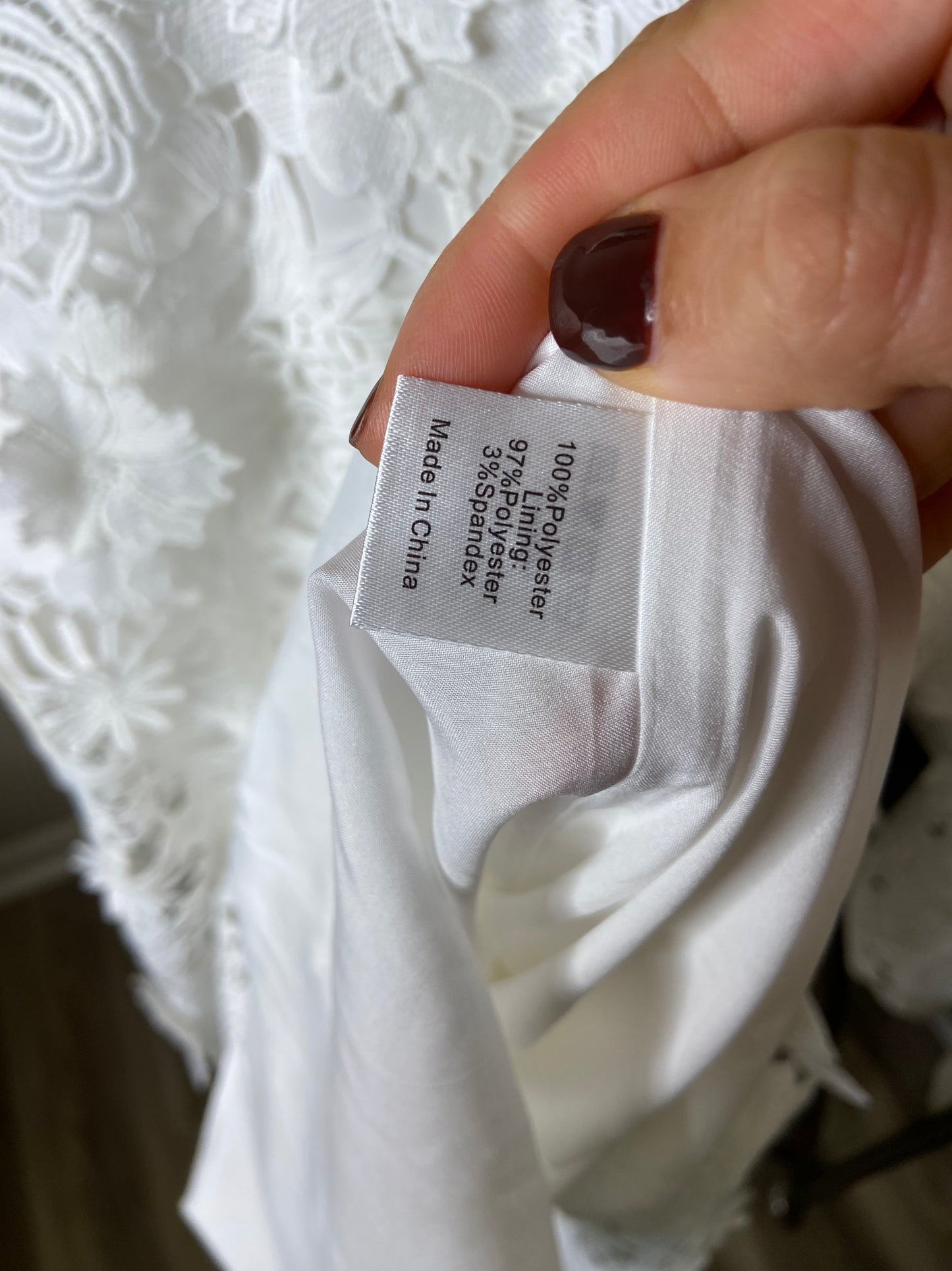 Tuckernuck Blanc Guipure Lace Daphne Dress size S