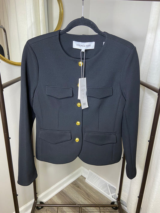 Veronica Beard Kensington Knit Jacket Black size M