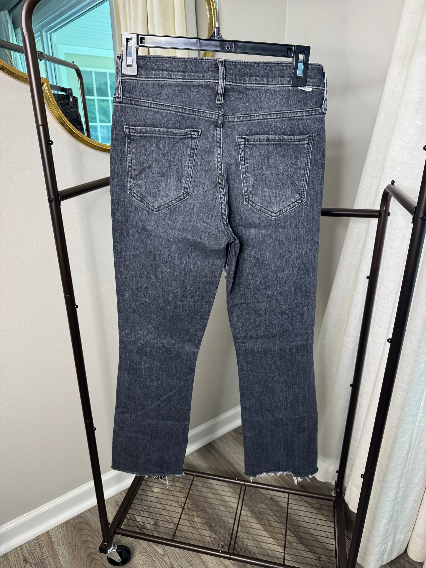 Mother The Insider Crop Step Fray Jeans size 27