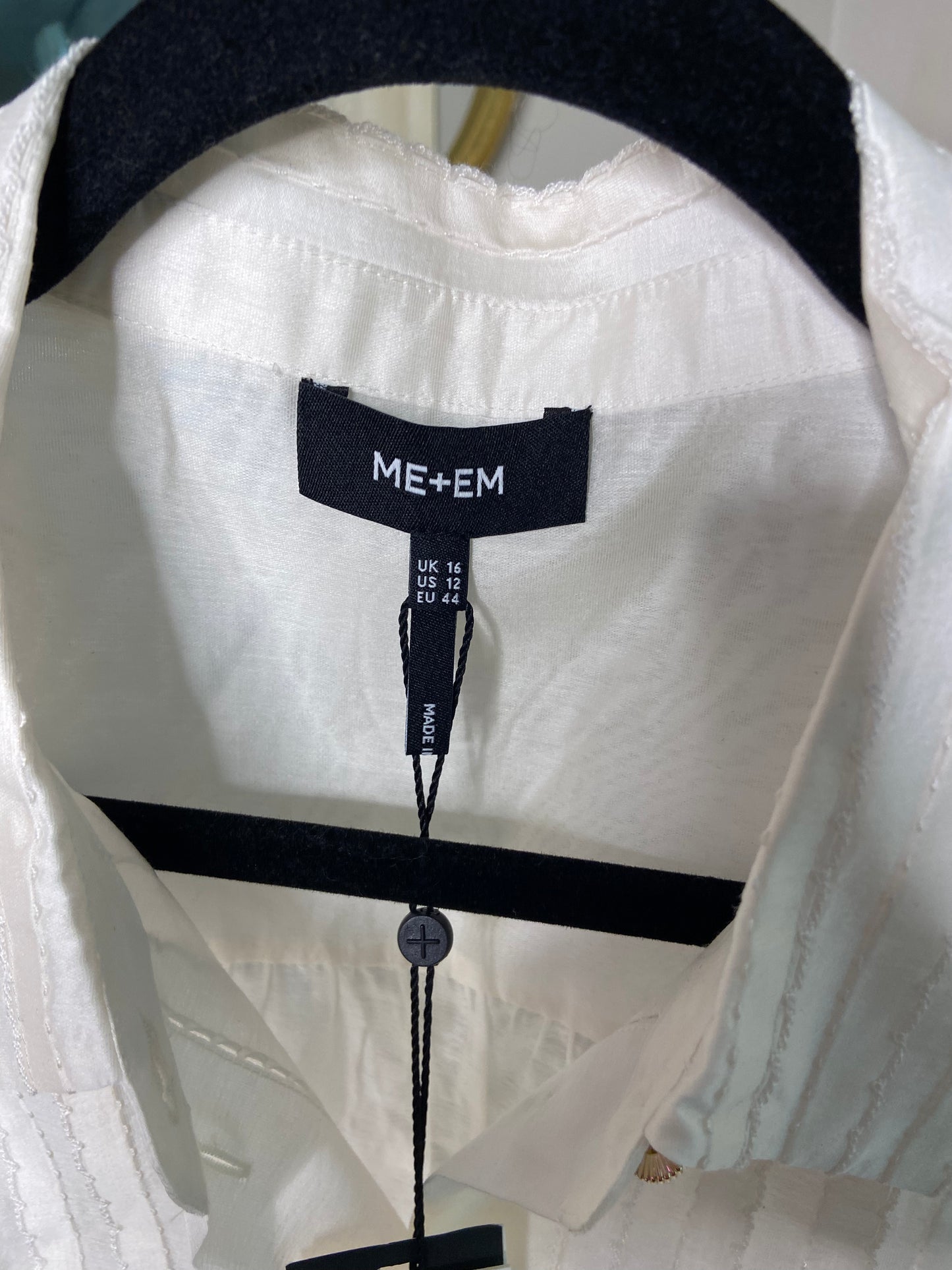 Me+Em Scallop Pleat Detail Blouse Top size 12