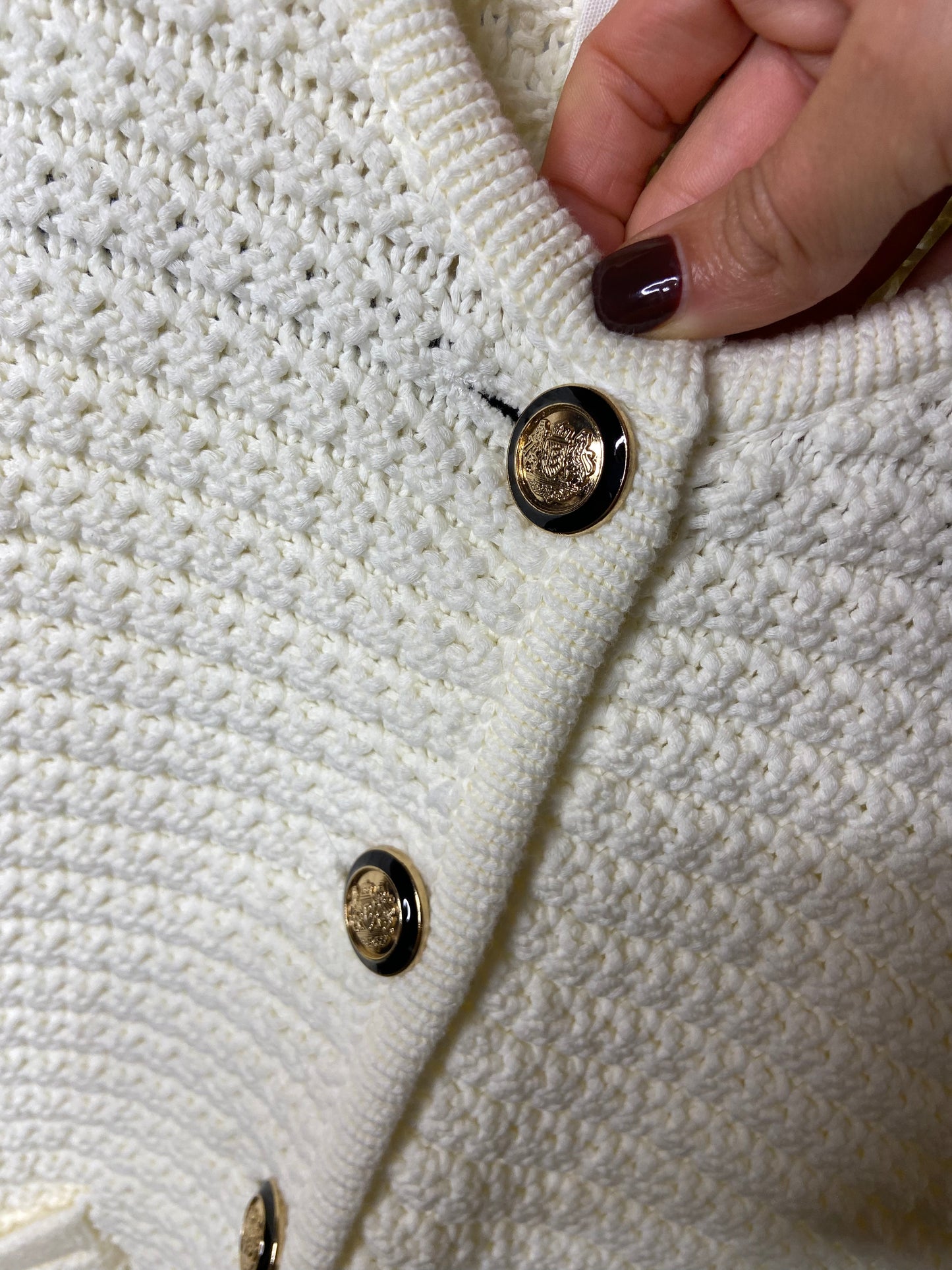 Ba&sh Gaspard Ecru Knitted Jacket size