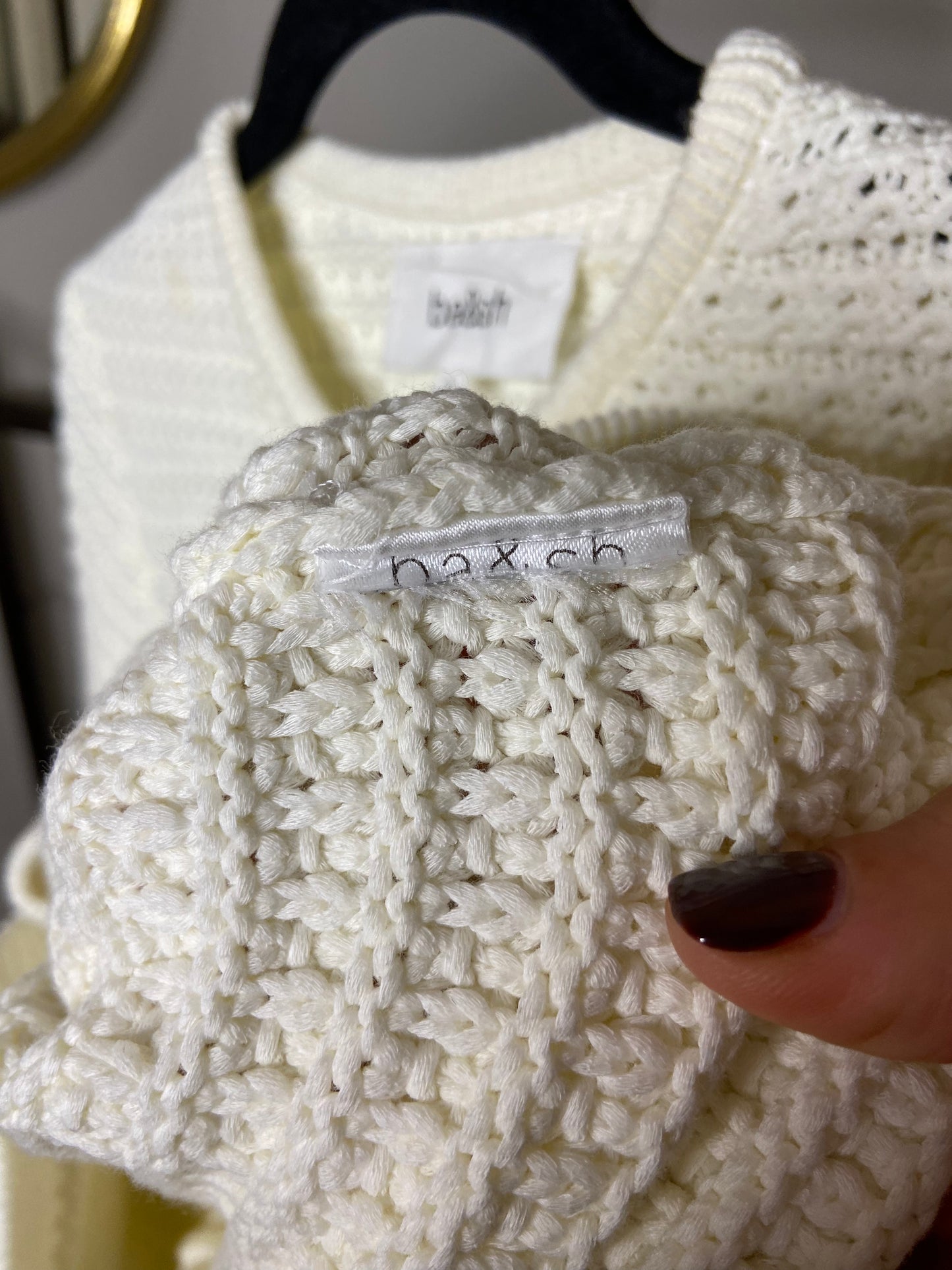 Ba&sh Gaspard Ecru Knitted Jacket size