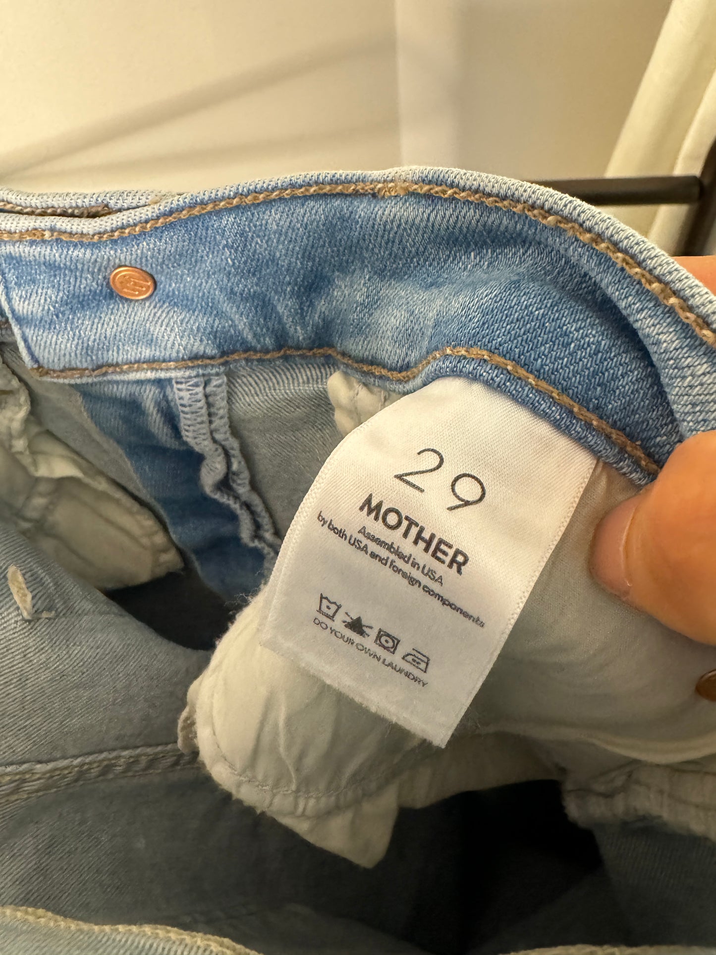 Mother The Runaway Step Fray Jeans Size 29