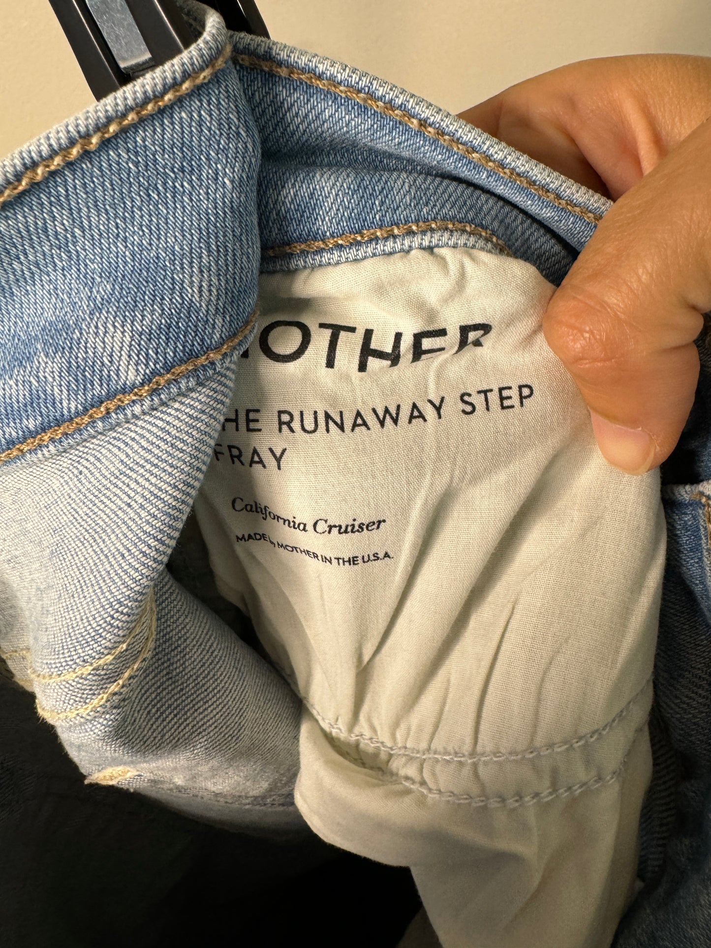 Mother The Runaway Step Fray Jeans Size 29