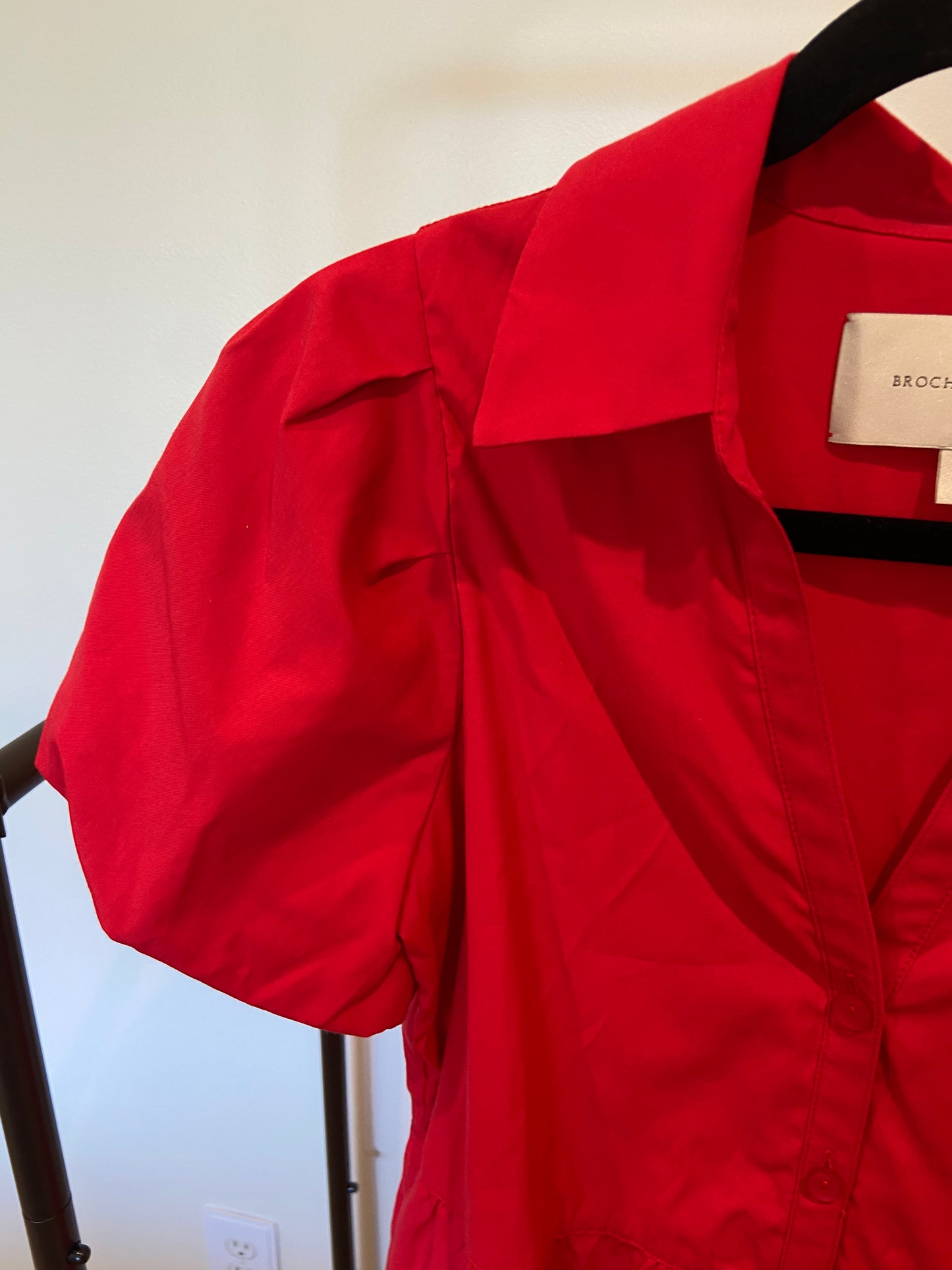 Brochu Walker Mini Havana Dress Carmine Red size XS