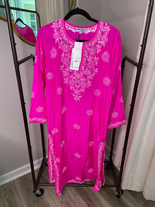 Juliet Dunn Embroidered silk kaftan size 2 (6/8)