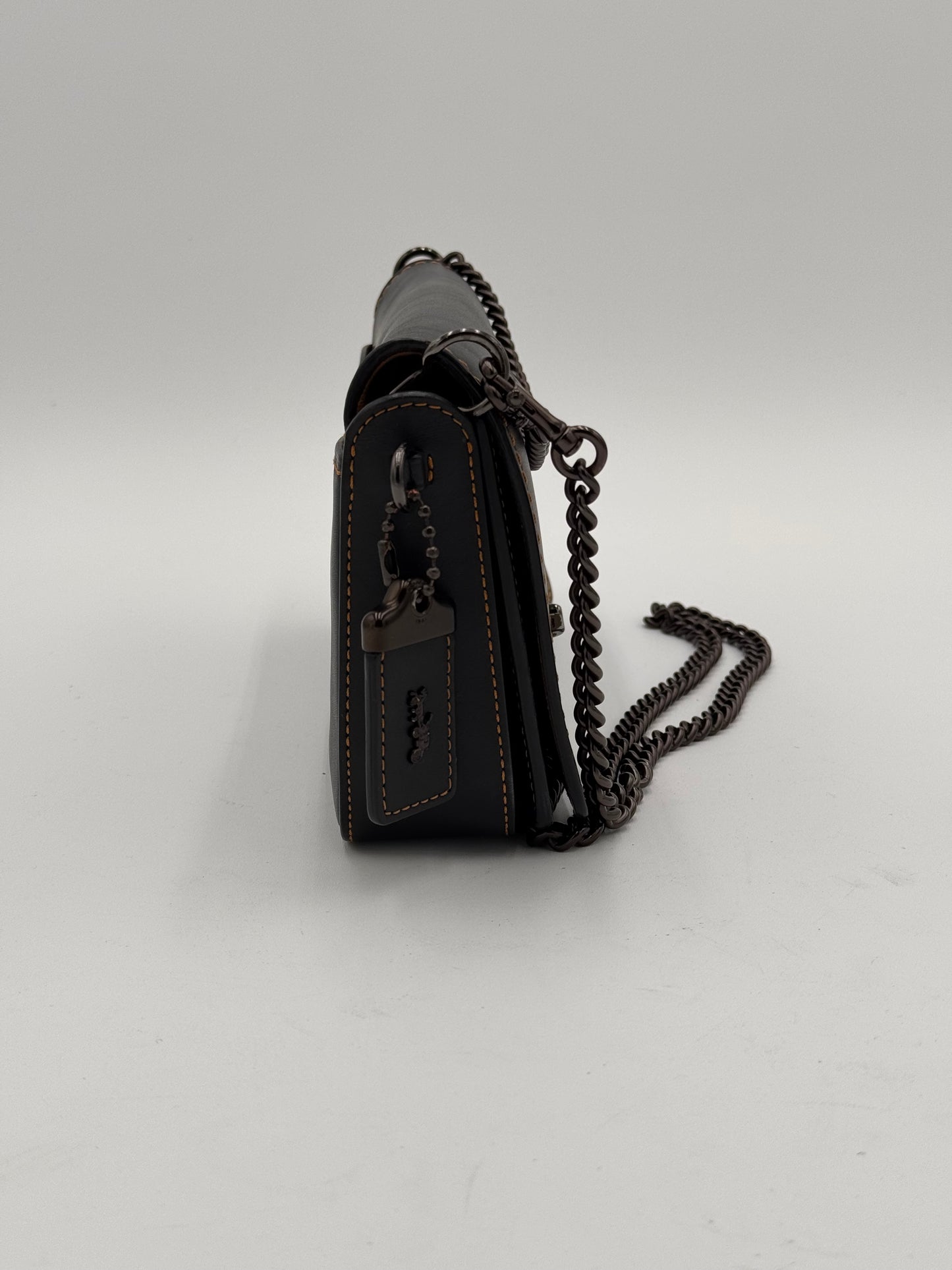 Coach Dinky Crossbody Bag Small Black / Honey