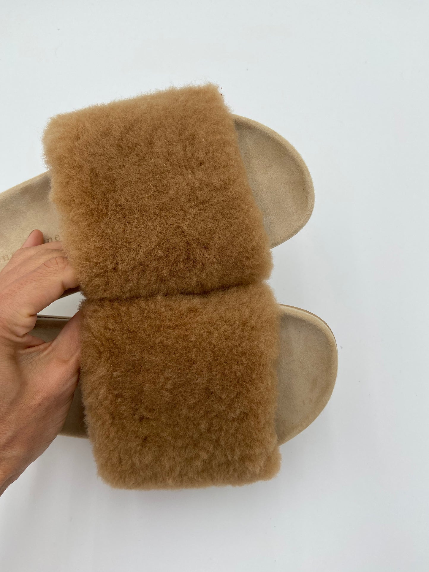 Jenni Kayne Suede Shearling Slides size 37