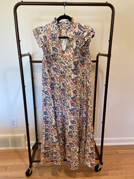 Umgee Garden Print Maxi Dress size M