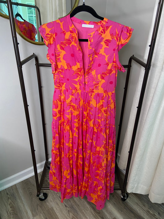 Karlie Tropical Maxi Dress size S