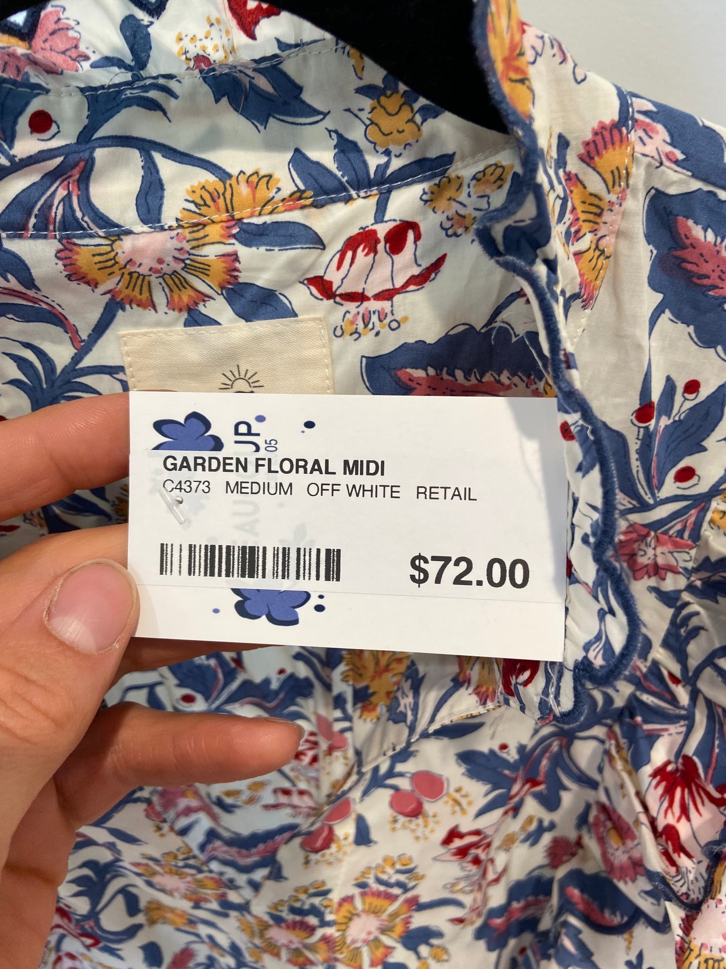 Umgee Garden Print Maxi Dress size M