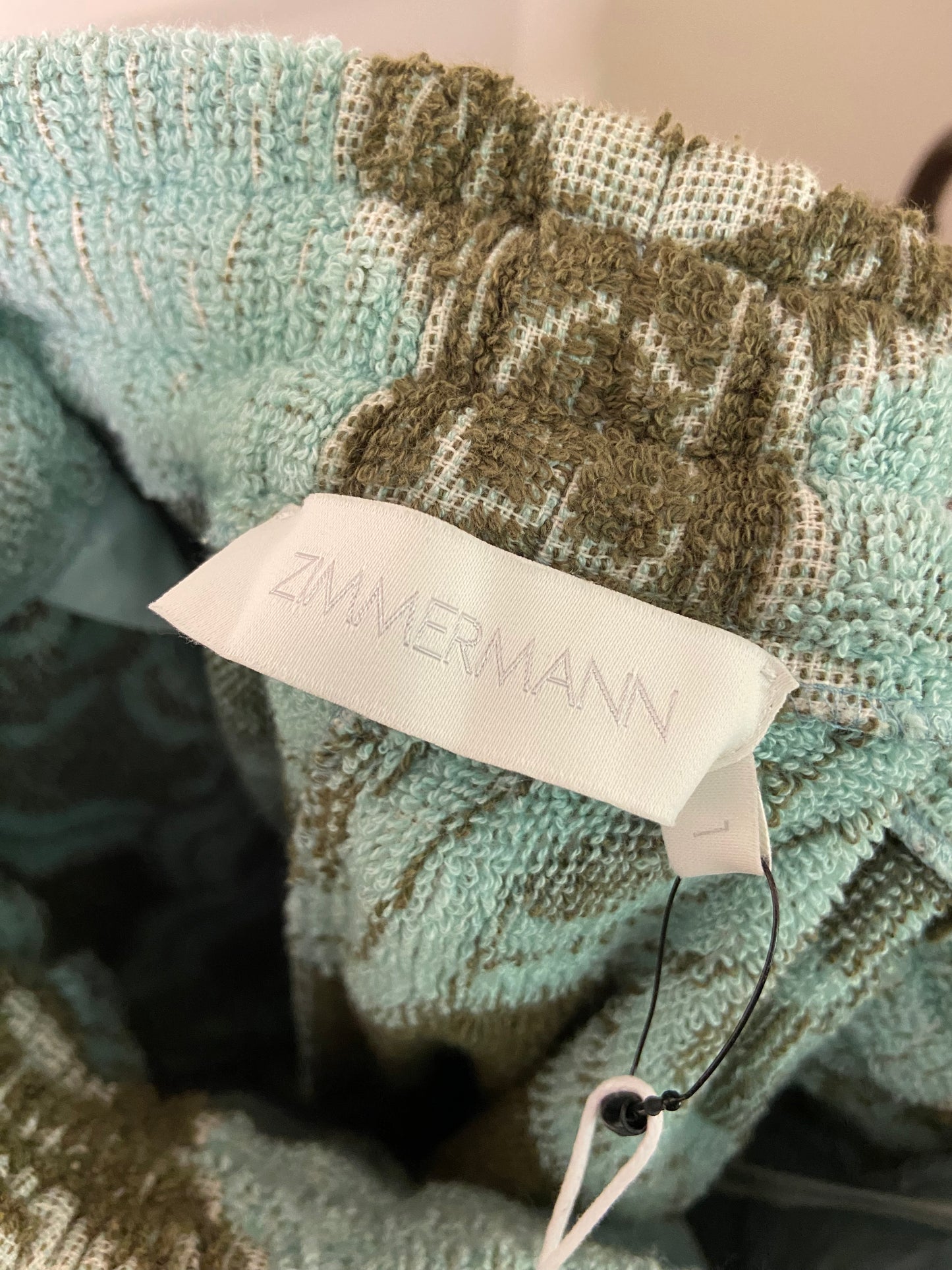 Zimmermann Lyre Terry Towel Wide-Leg Pants size US 4