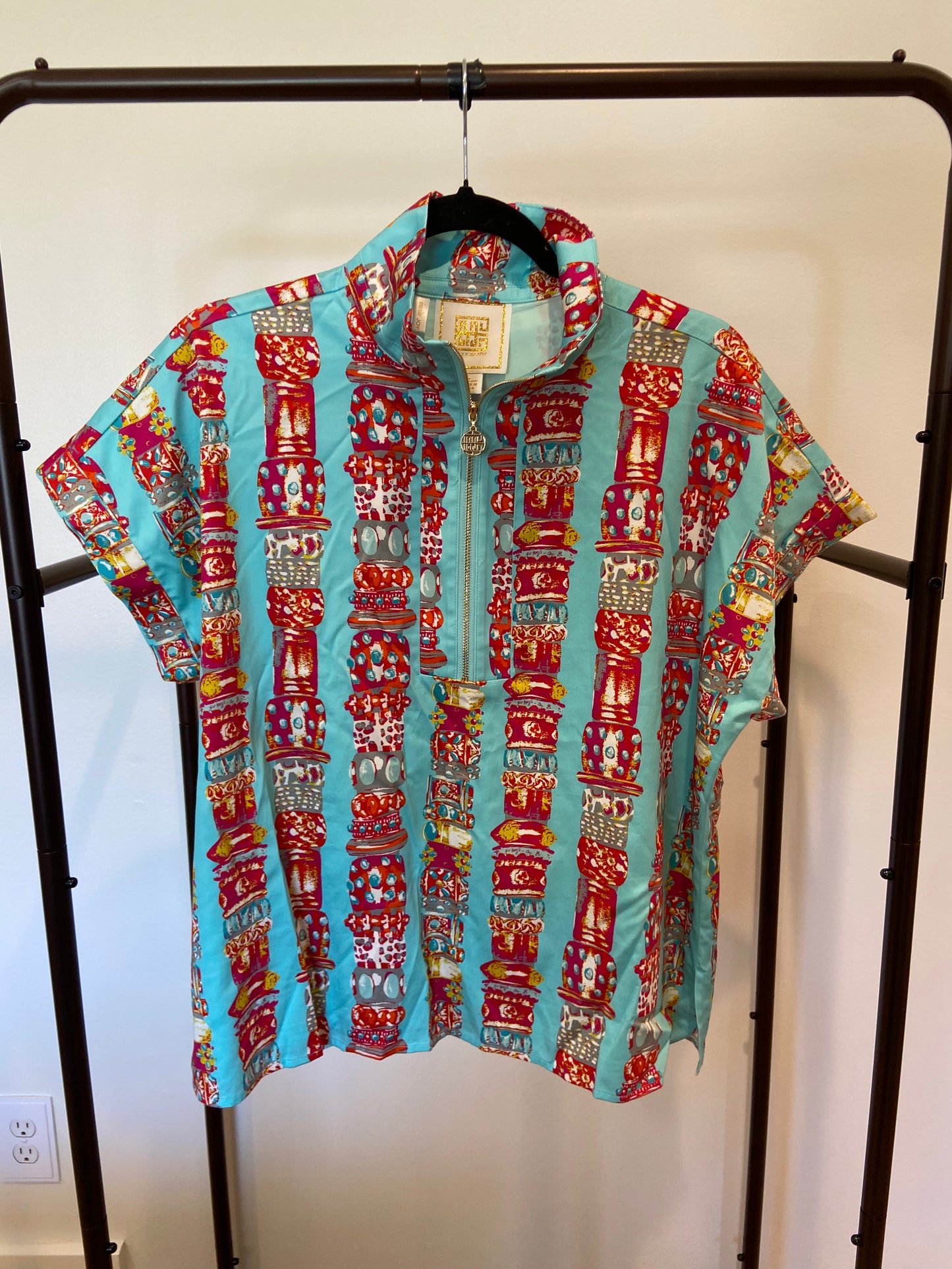 Emily McCarthy Poppy Pullover Iconic Iris size L