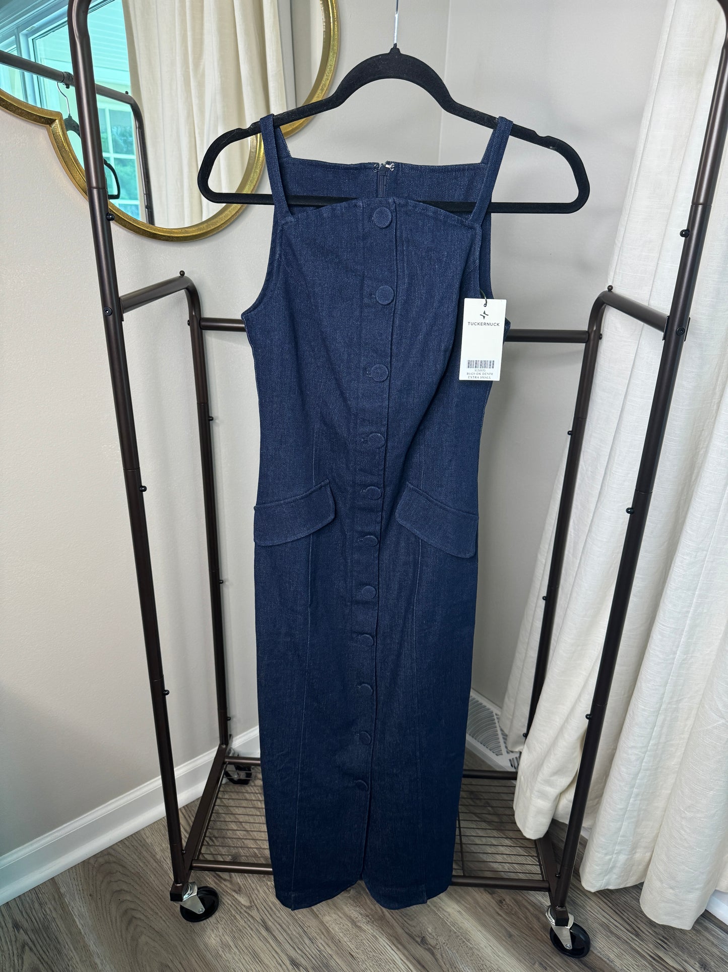 Tuckernuck Lilliana Denim Midi Dress size XS