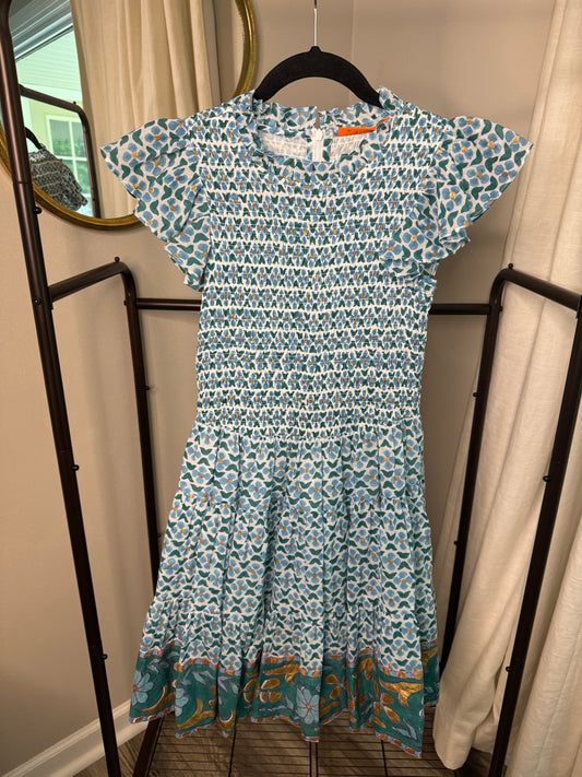 Oliphant Smocked Flirty Mini Dress size XS