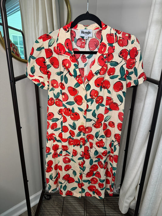 Rouje Cherry Red Mini Dress size 4