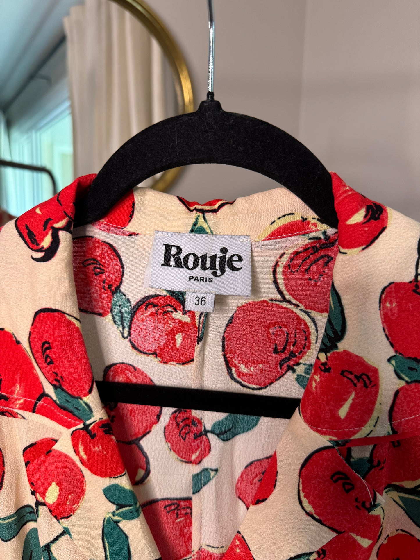 Rouje Cherry Red Mini Dress size 4