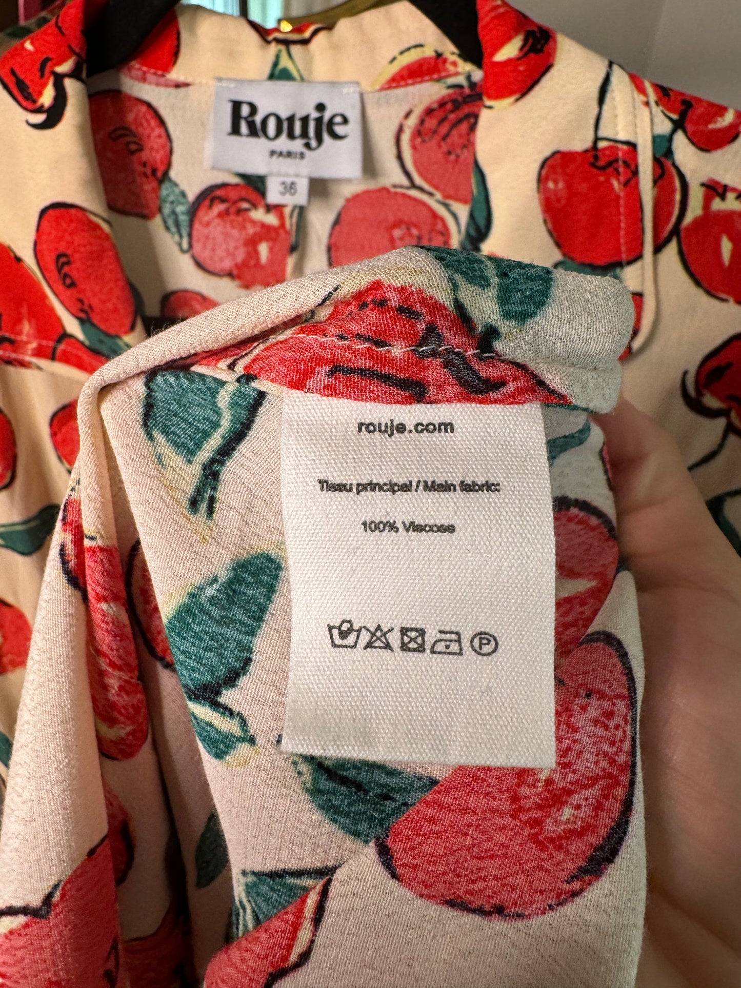 Rouje Cherry Red Mini Dress size 4