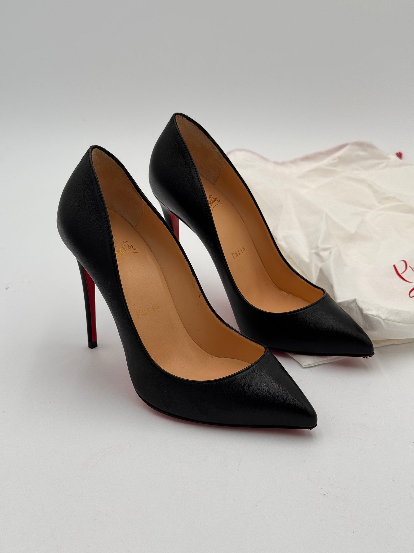 Christian Louboutin 100mm Kate High Heel Pumps in Nappa Leather size 35.5