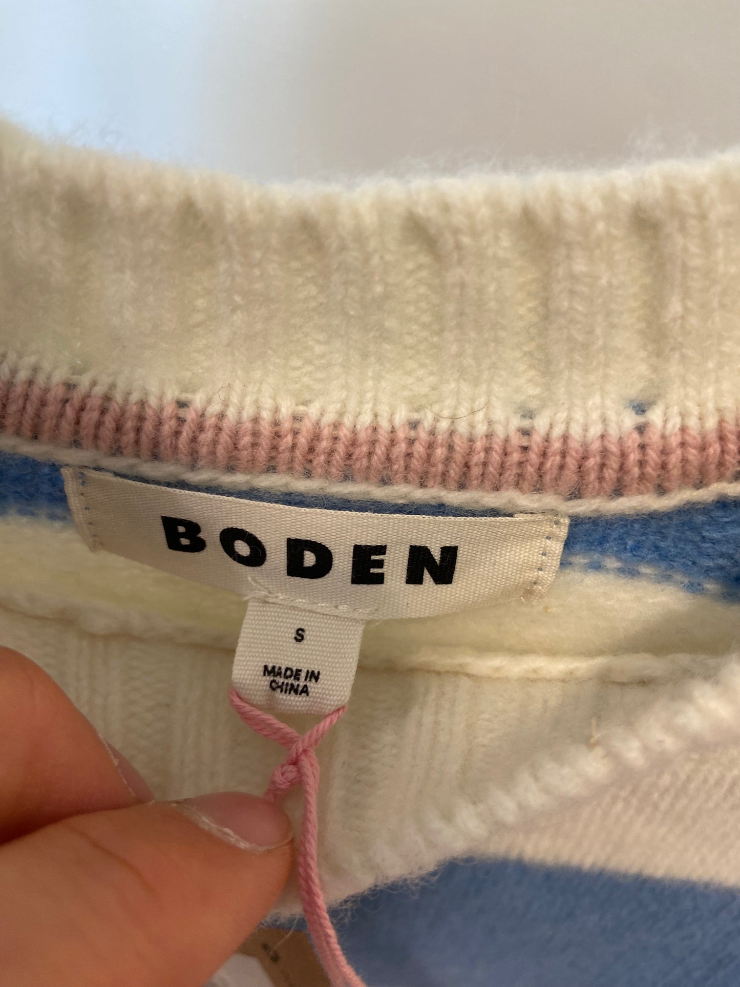 Boden Brushed Cropped Jumper size S