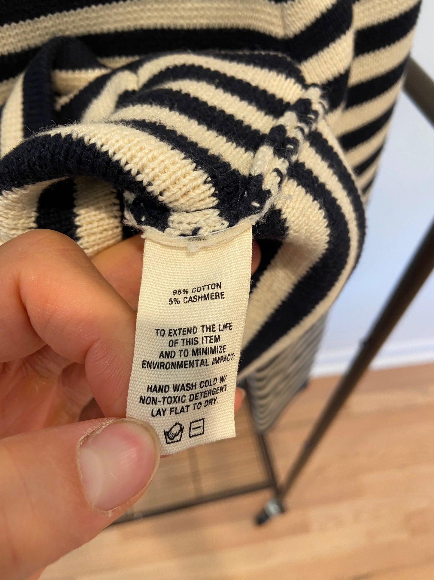 Alex Mill Paris Striped Sweater Jacket size XS