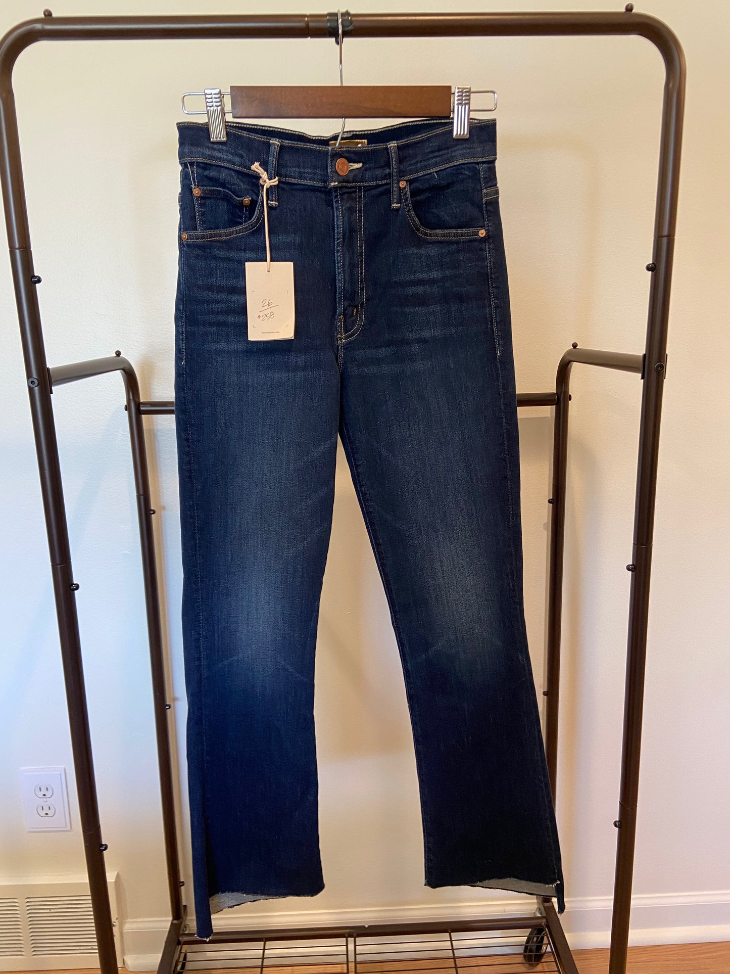 Mother The Insider Crop Step Fray Off Limits size 26