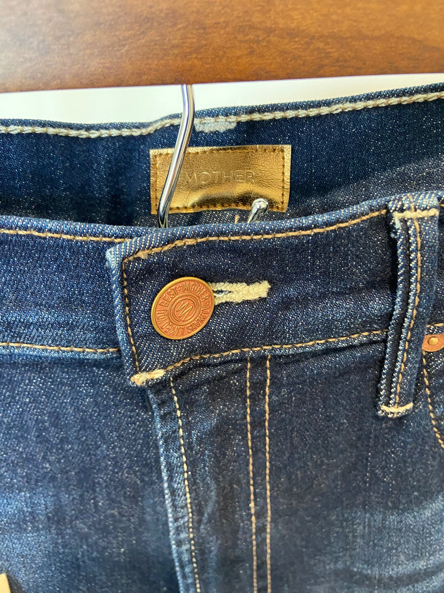 Mother The Insider Crop Step Fray Off Limits size 26