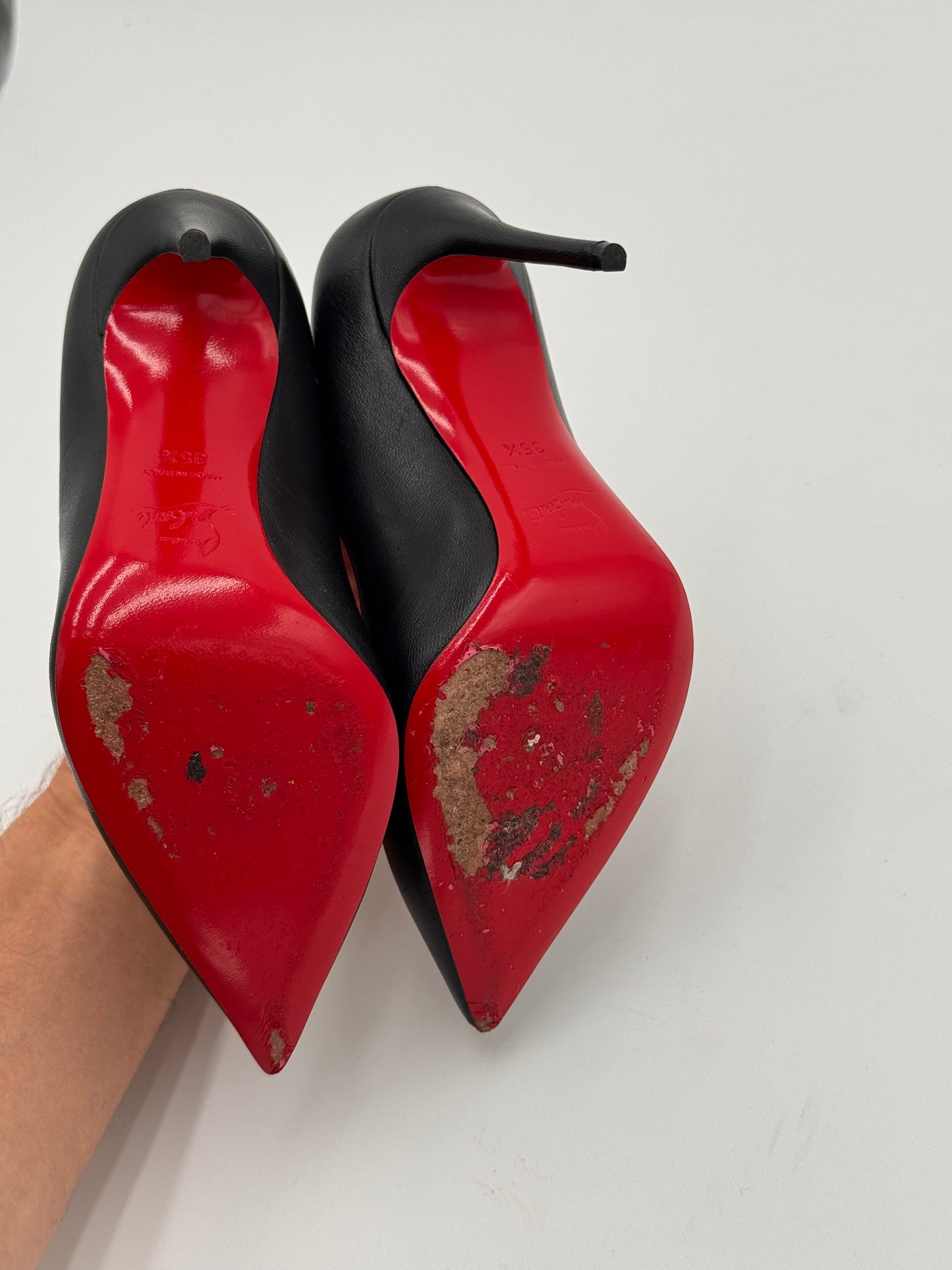 Christian Louboutin 100mm Kate High Heel Pumps in Nappa Leather size 35.5