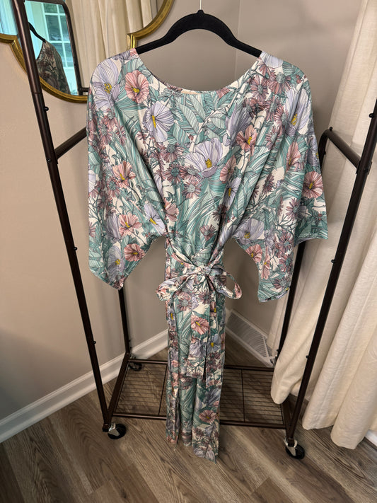 Tory Burch Robinson Silk Midi Dress size S