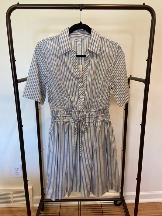 Veronica Beard Susan Stripe Cotton Blend Shirtdress size 4