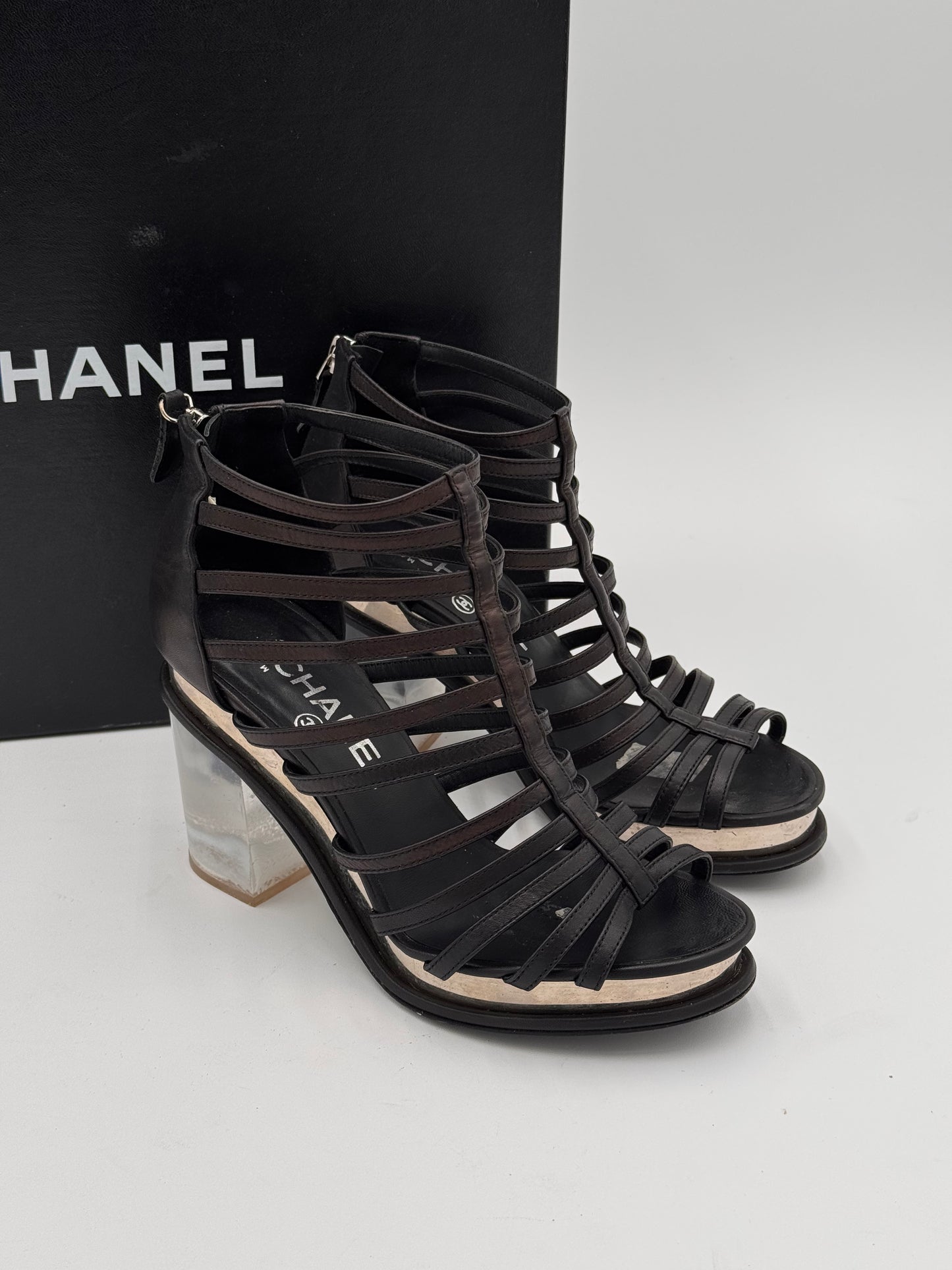 Chanel Cage Style Short Boots size 36.5
