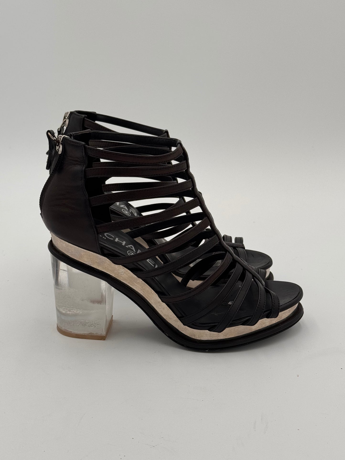 Chanel Cage Style Short Boots size 36.5