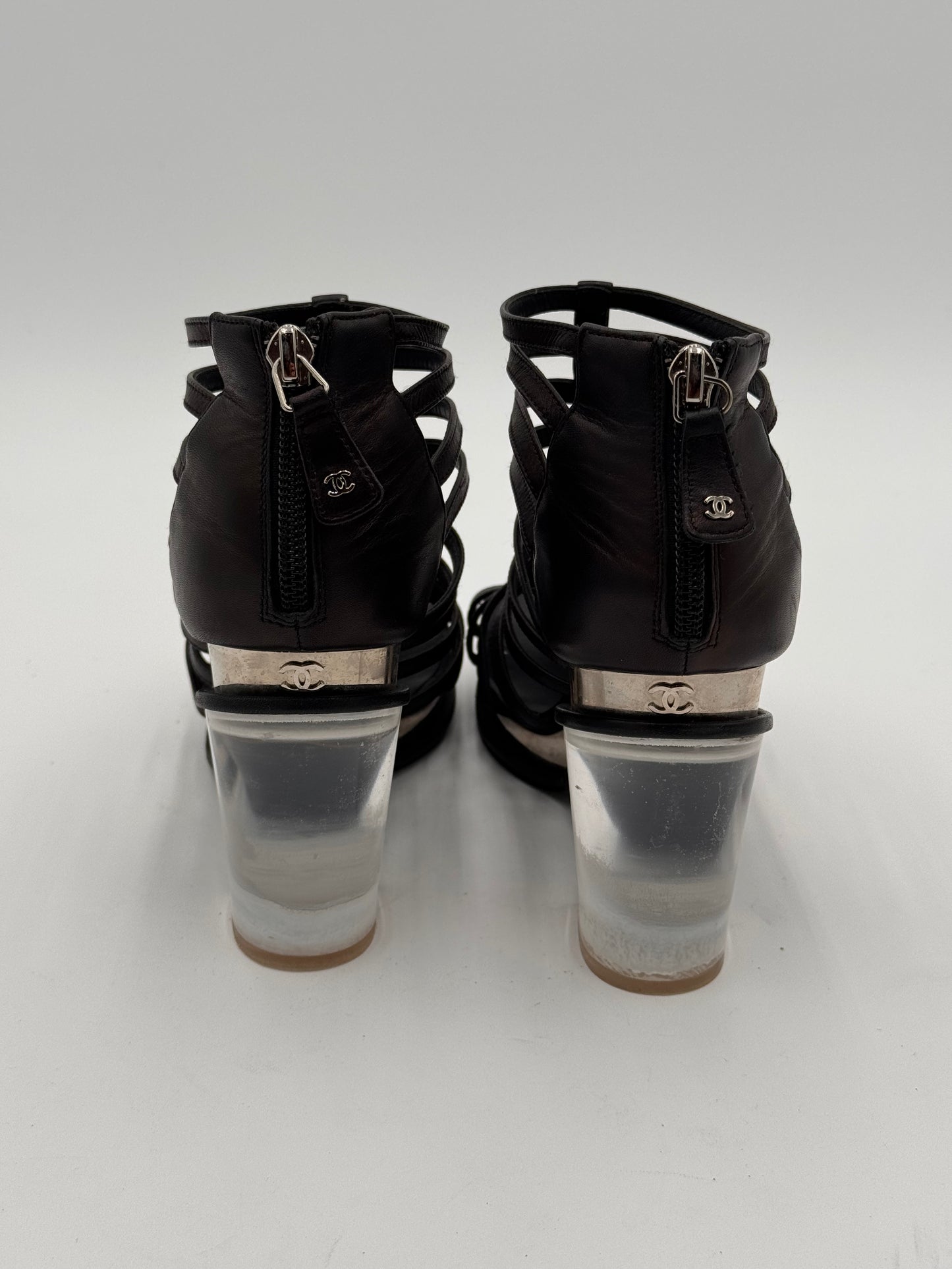 Chanel Cage Style Short Boots size 36.5