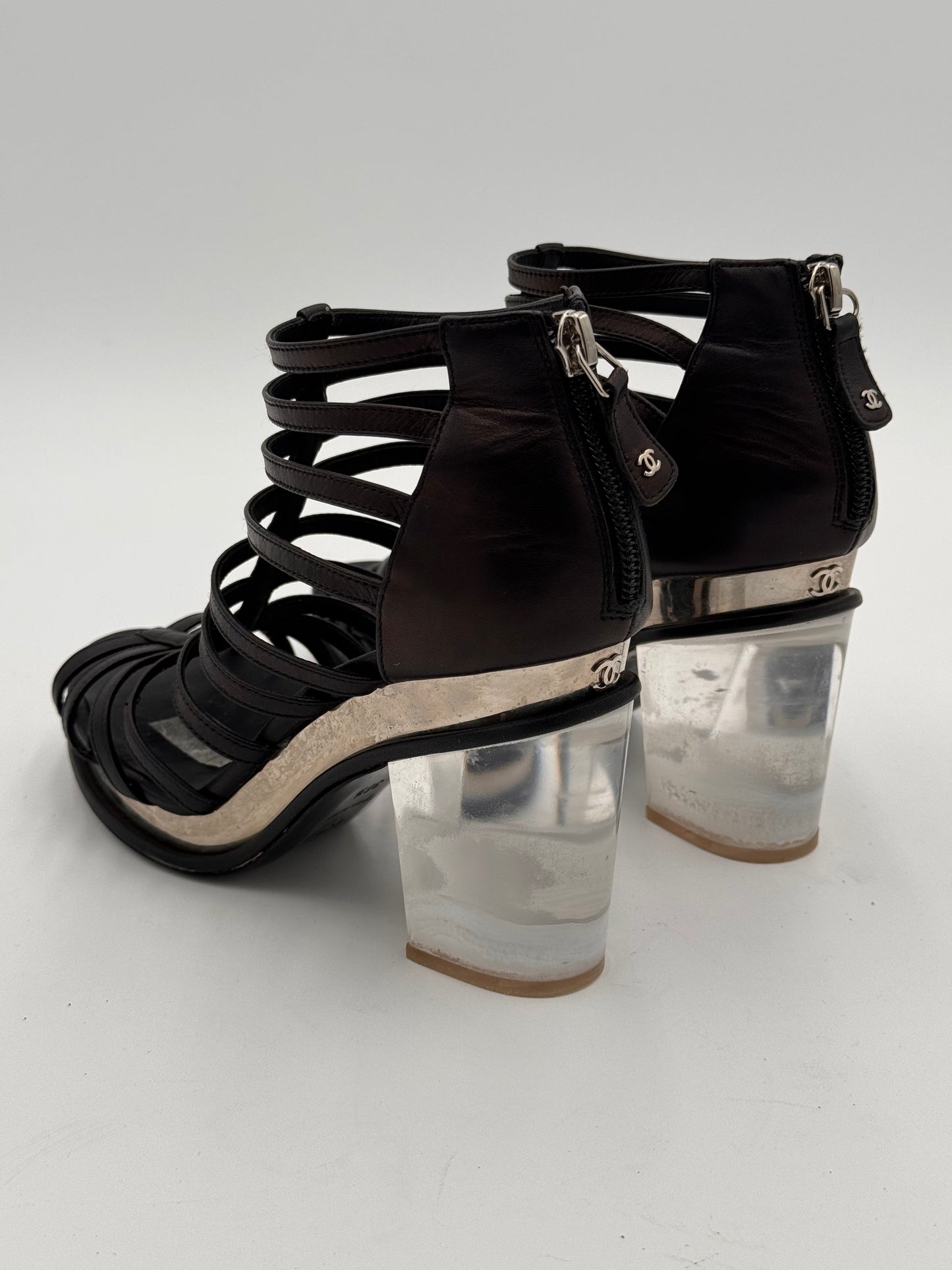 Chanel Cage Style Short Boots size 36.5