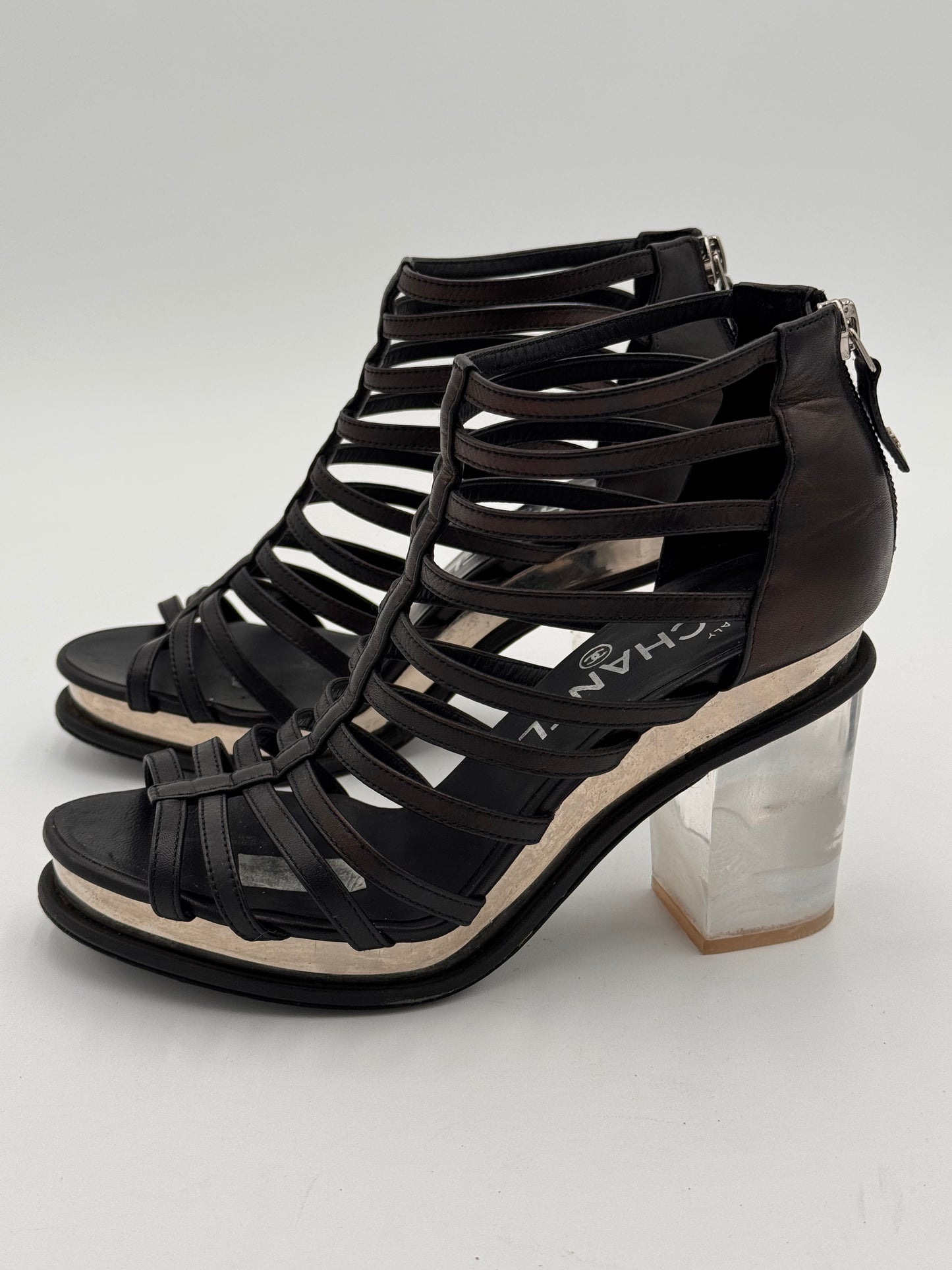 Chanel Cage Style Short Boots size 36.5