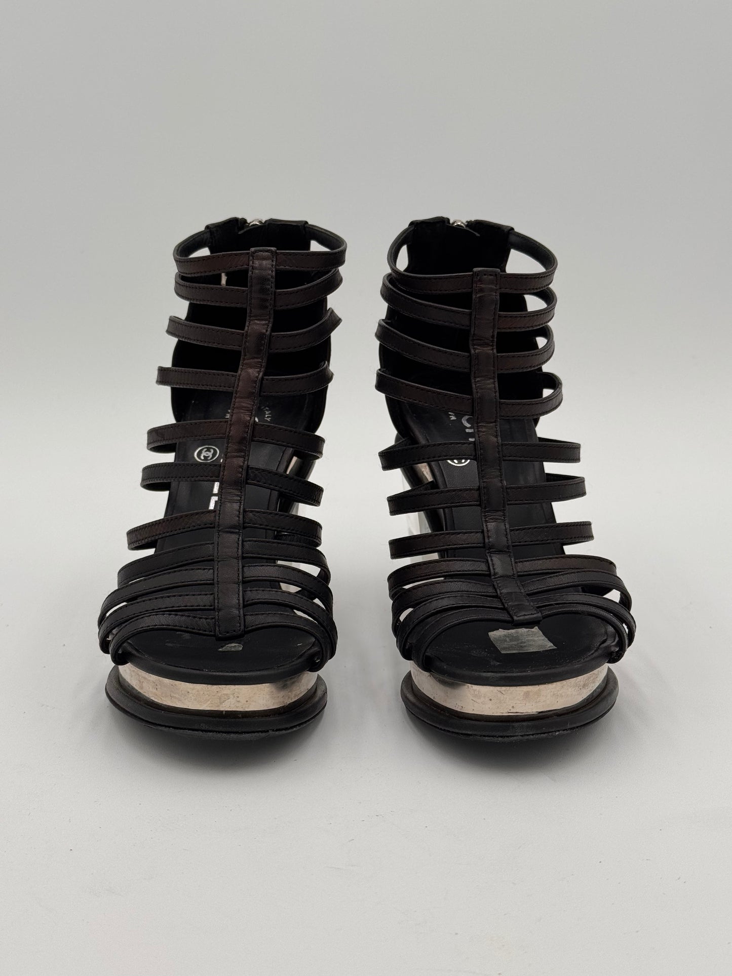 Chanel Cage Style Short Boots size 36.5