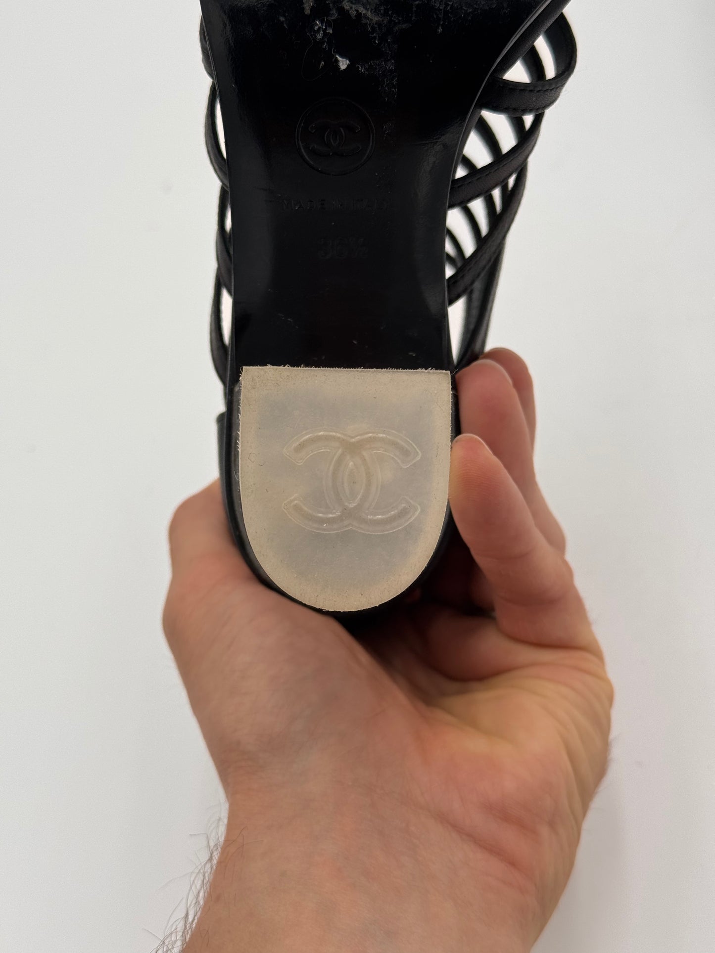 Chanel Cage Style Short Boots size 36.5