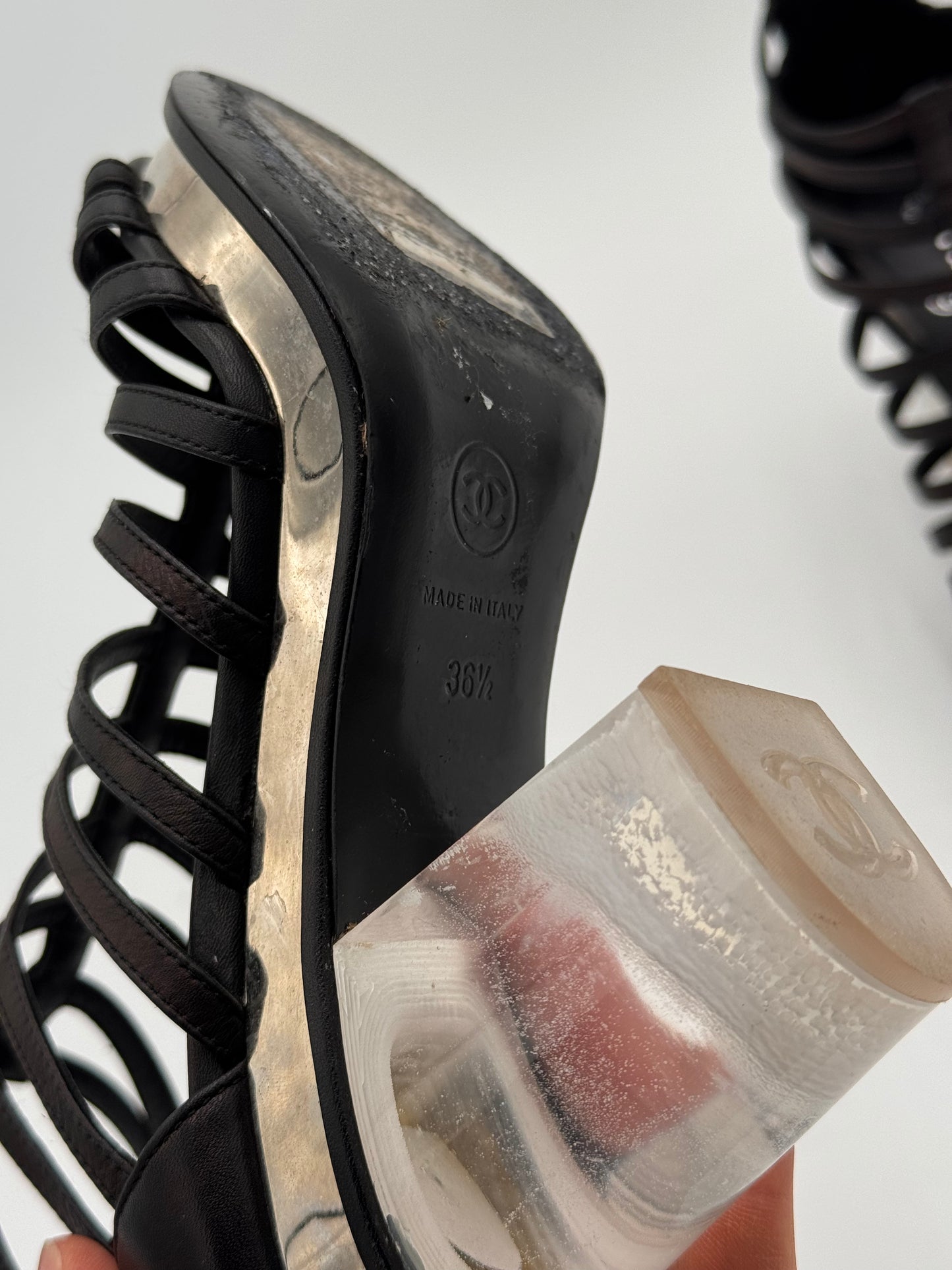 Chanel Cage Style Short Boots size 36.5