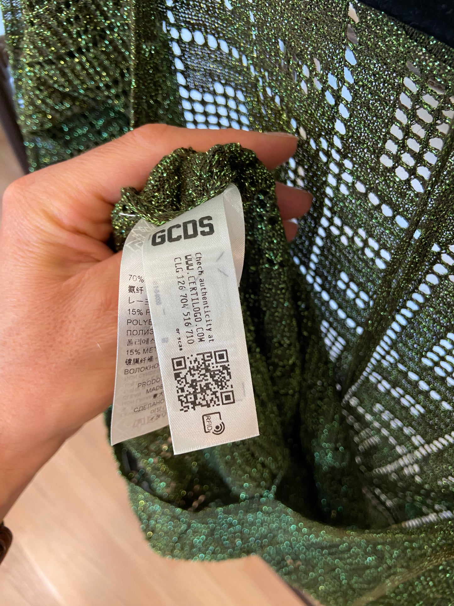 GCDS Monogram-Knit Mini Dress size S