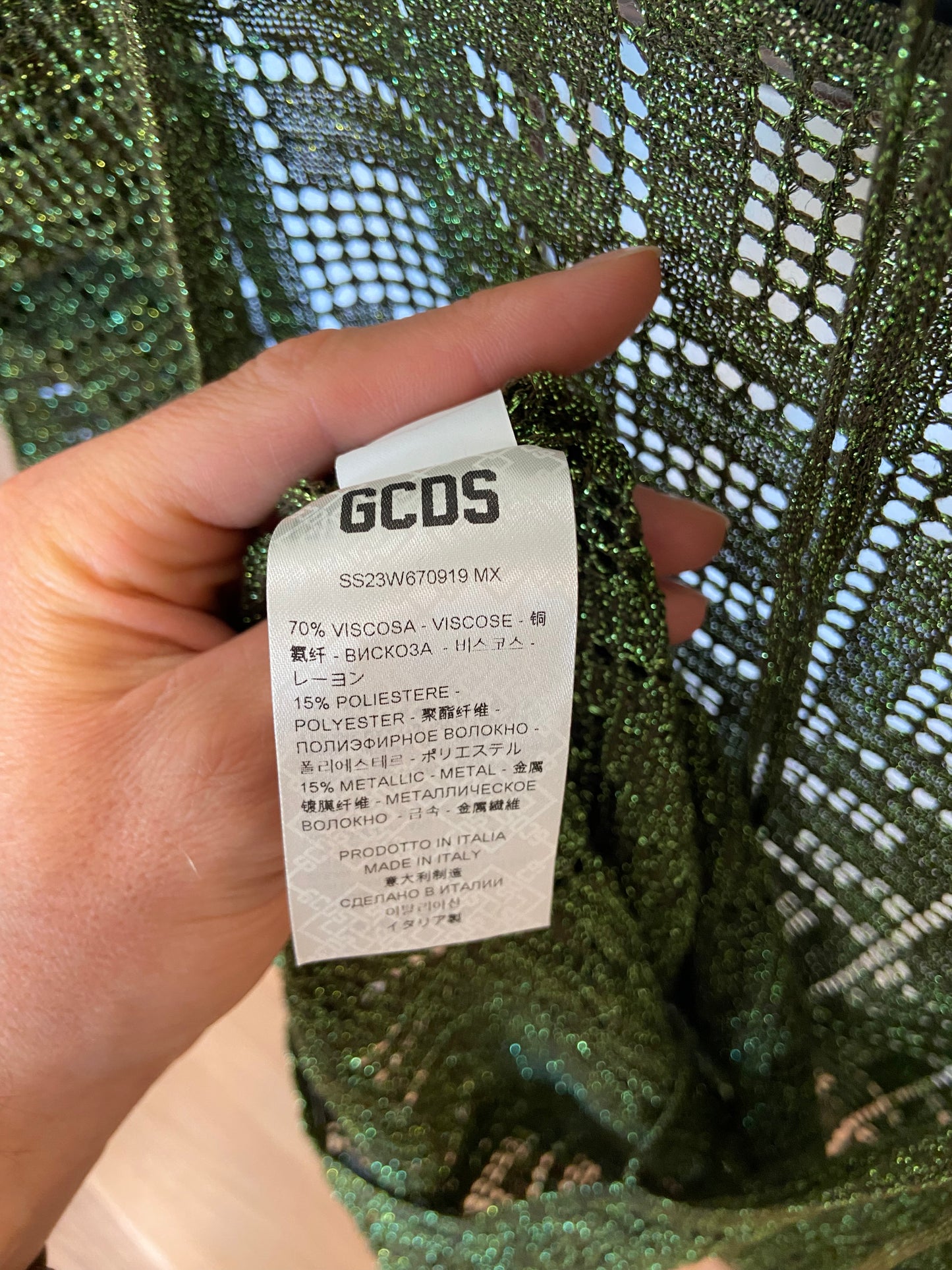 GCDS Monogram-Knit Mini Dress size S