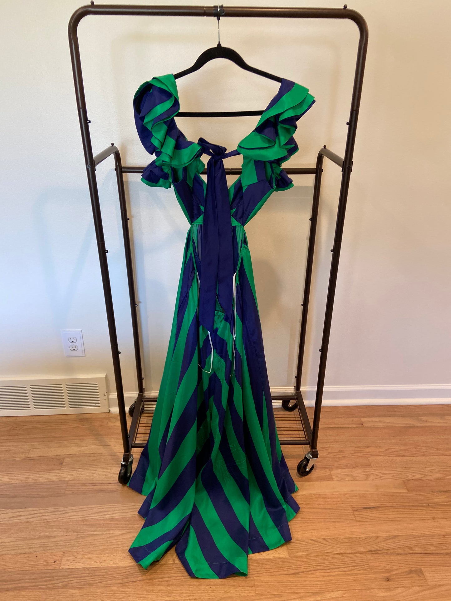 Zimmermann Striped Silk Maxi Dress size 1 US 6