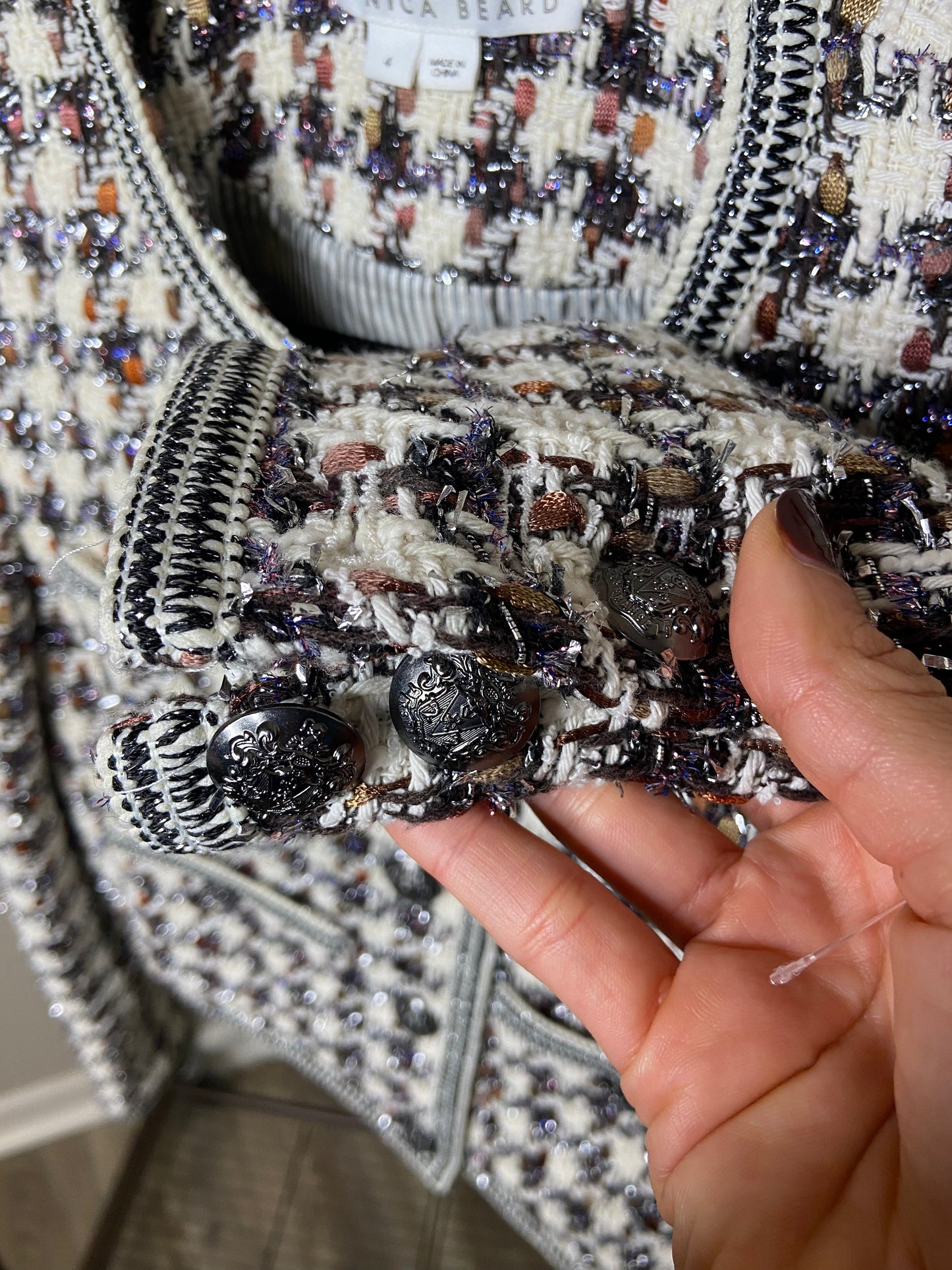 Veronica Beard Cirtane Tweed Jacket size 4